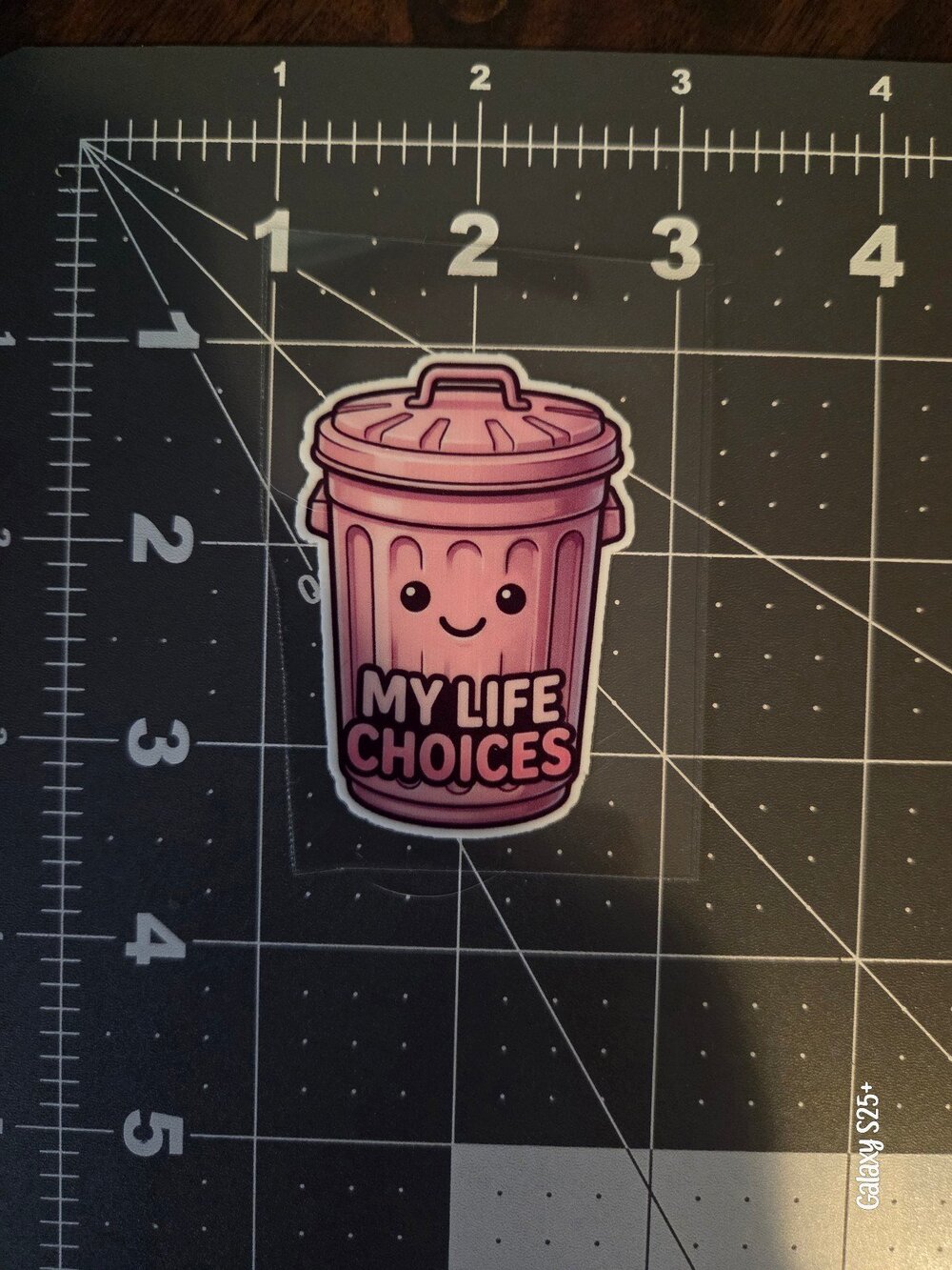 Life choices trash sticker decal